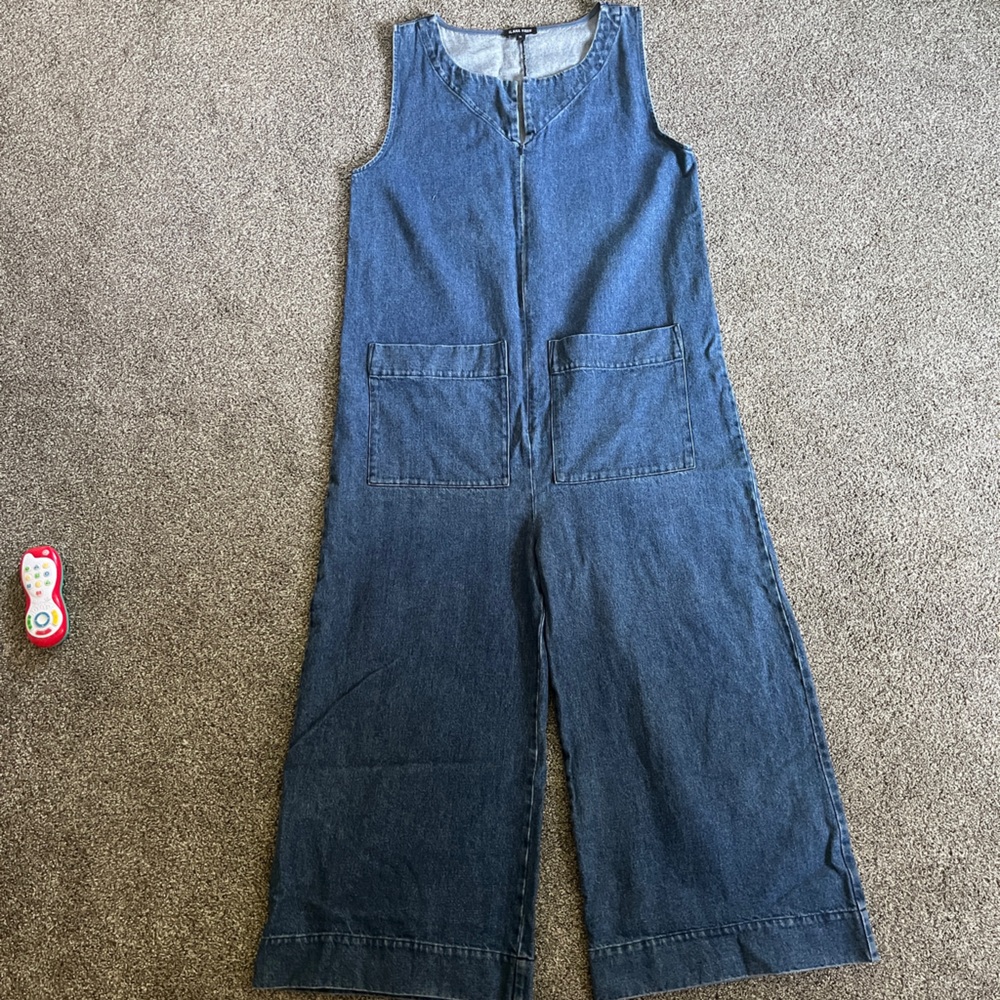 Ilana Kohn Wide Leg Denim Jumpsuit